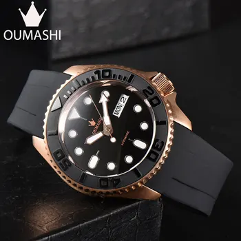007 Мужские часы oumashi Новые роскошные мужские часы с автоматическим часовым механизмом NH35, водонепроницаемые часы из нержавеющей стали