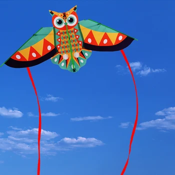 1 комплект Забавных Детских Мультяшных Животных Воздушный Змей Сова Воздушный Змей Детский Воздушный Змей Летающая Игрушка Игрушки На открытом Воздухе Воздушные Змей Игрушки Красочные Длинный Хвост Воздушный Змей Новый