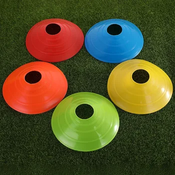 10шт Футбольный Тренировочный диск для игры в мяч для игры в Аджилити Набор конусов для дисков для мультиспортивных тренировок С пластиковой подставкой-держателем