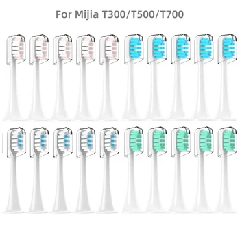 20 шт., звуковая электрическая насадка для зубных щеток T300, T500, T700, сменная насадка для зубных щеток, универсальная, подходит для серии XIAOMI/ MIJIA