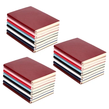 3X6 цветов в случайной мягкой обложке из искусственной кожи, записная книжка на 100 страниц с подкладкой для дневника