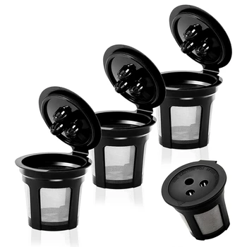 4 упаковки многоразовых капсул K Cup Для кофеварки Ninja Dual Brew, многоразовые фильтры K Pod Permanent K Cups, Аксессуары для кофе