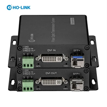 4K DVI в оптоволокно более 300 метров OM3-волокна, Конвертер 4K DVI в оптоволокно, EDID, 4096 x2160 @ 30