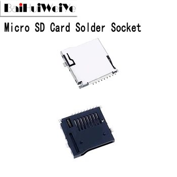 5ШТ Сиденье для карты Micro SD, SMD 9Pin TF, карта Micro SD, разъемы для пайки, адаптер, автоматический разъем для печатной платы, нажимной тип, новый