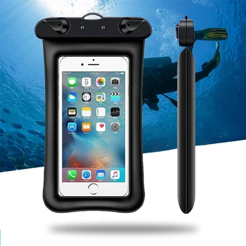 6,8-дюймовая водонепроницаемая сумка для телефона Чехол для телефона для дайвинга с сенсорным экраном, держатель для телефона на вынос для подводного плавания, чехол для телефона для плавания