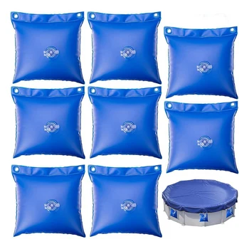 8 упаковок настенных сумок Сверхмощный мешок для воды в бассейне для надземного бассейна Утяжелители для покрытия бассейна Комплект для утепления бассейна