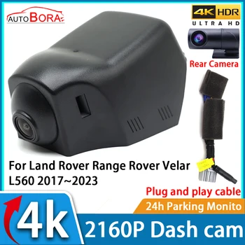 AutoBora DVR Dash Cam UHD 4K 2160P Автомобильный Видеомагнитофон Ночного Видения для Land Rover Range Rover Velar L560 2017 ~ 2023