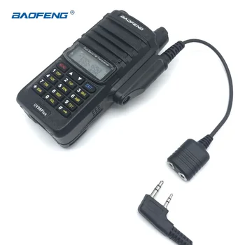 Baofeng UV-9R Plus Адаптер Аудиокабель Водонепроницаемый От Радио До 2-Контактной Гарнитуры Динамик Микрофон для UV-XR Аксессуары Для Портативной Рации