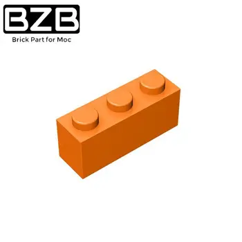 BZB 10шт MOC 3622 Brick 1 x 3 Сборочных строительных блока, детали, Совместимые аксессуары, развивающие детские игрушки