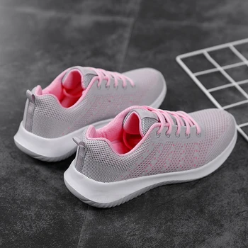 Fsshion Женские теннисные туфли 2023 Спортивные кроссовки Дышащие женские кроссовки для ходьбы на платформе с толстой подошвой Для бега трусцой