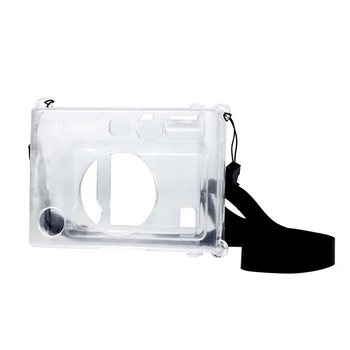 J6PA Кристально прозрачный защитный чехол с ремешком для Fujifilm Mini