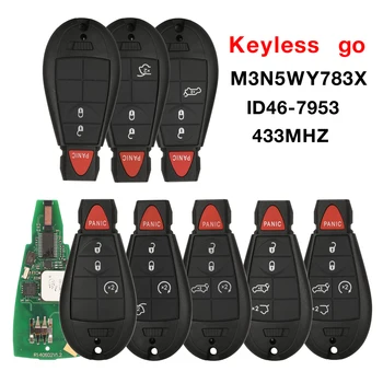 jingyuqin Keyless go Smart Remote Брелок Для Ключей M3N5WY783X IYZ-C01C IYZC01C 433 МГЦ ID46 PCF7941 Чип Для Jeep Grand Cherokee JCUV