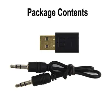 USB-передатчик, приемник, адаптер AUX, наушники с бесплатным приводом, динамик для ПК, Портативный маленький адаптер AUX для телевизора, два в одном