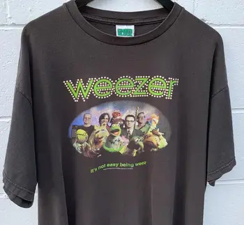 Weezer Черная хлопчатобумажная футболка с коротким рукавом Унисекс S-5XL Для мужчин и женщин VM8560