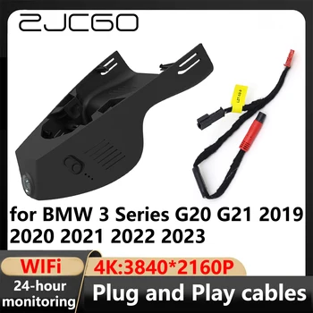 ZJCGO 4K Wifi 24H 3840*2160 Автомобильный Видеорегистратор Dash Cam Камера Видеорегистратор для BMW 3 Серии G20 G21 2019 2020 2021 2022 2023