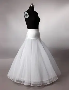 Белое Свадебное Платье С Нижней Юбкой А-силуэта, Свадебное Платье с Кринолином, Нижняя Юбка-комбинация для Невесты 2024