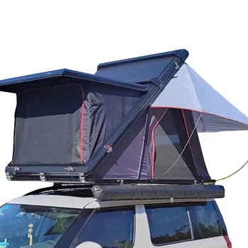 Большой размер 2-3 Человека Палатка на крыше Алюминиевая Крыша Палатка с жесткой оболочкой Открытый Кемпинг Крыша с жесткой оболочкой Автомобильная палатка для продажи