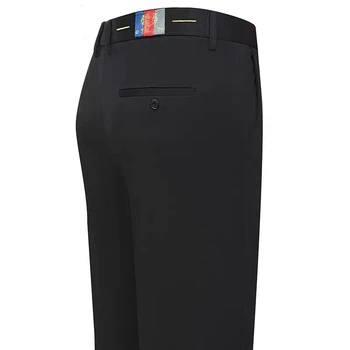 Весенне-осенний деловой костюм в британском стиле 2023 года, брюки для костюмов, мужская одежда, приталенные повседневные офисные брюки, формальный плюс размер 42