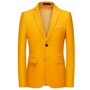 Высококачественный мужской блейзер 6XL в британском стиле Элегантная мода Премиум-класса Простой деловой повседневный вечерний джентльменский приталенный пиджак