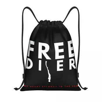 Дайвинг Heart Beat Free Diver 6 сумок на шнурке, спортивная сумка, винтажный рулон одеяла, школьный рюкзак с юмористической графикой