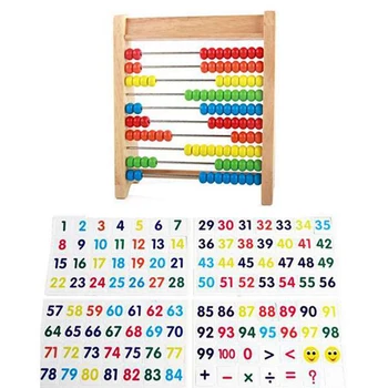 Детские учебные пособия по арифметике Счетная палочка Расчетная рамка Счеты Учебный инструмент Обучающая рамка