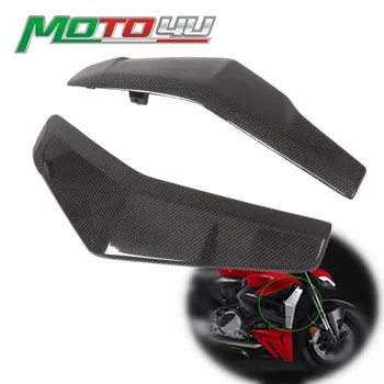 Для Ducati Streetfighter V2 2021-2022 Боковые панели из настоящего углеродного волокна, передняя боковая крышка обтекателя, модификация мотоцикла