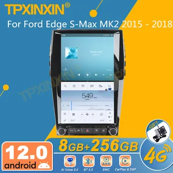 Для Ford Edge S-max Mk2 2015-2018 Android Экран автомобильного радио 2din Стереоприемник Авторадио Мультимедийный Плеер Gps Блок
