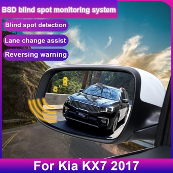 Для Kia KX7 2017 BSD BSM система радарного обнаружения слепых зон Микроволновый датчик 24 ГГц BSA Зеркальная световая сигнализация