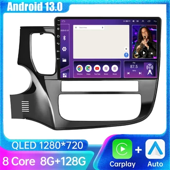 Для Mitsubishi Outlander 3 GF0W GG0W 2012-2018 Android 13 Беспроводной Автомобильный Радиоприемник Carplay Мультимедийный Плеер 2 Din GPS dsp Головное устройство