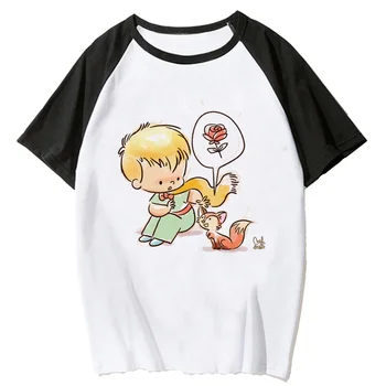 женская футболка Little Prince с графической мангой harajuku, женская дизайнерская одежда