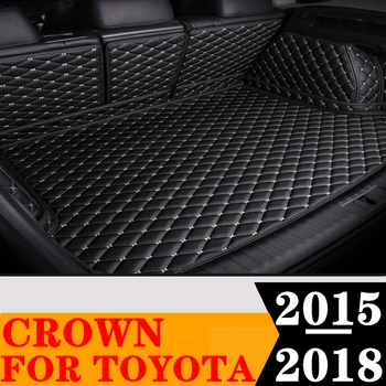 Изготовленный на заказ Коврик в багажник автомобиля для TOYOTA Crown 2018 2017 2016 2015 Задний грузовой лайнер, задний поддон для багажника, накладка для багажа, Автозапчасти для ковров