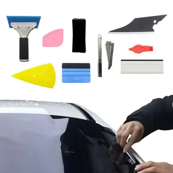 Инструмент для нанесения тонировки упаковки автомобиля Ракель для пленки на окна автомобиля Скребки для автомобильной пленки Инструменты для подкраски окон, используемые для обоев