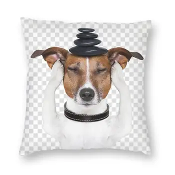 Классная собака Джек Рассел Терьер, забавная наволочка для подушки, домашний Декоративный 3D двусторонний принт, Мультяшный щенок, наволочка для домашнего животного для дивана