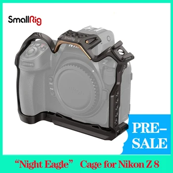 Клетка Smallrig “Night Eagle” для Nikon Z8 4316 из Ретро-кожи, Съемный Холодный Башмак для Светодиодной Видеосвязи, Микрофон Arca-Swiss Plate