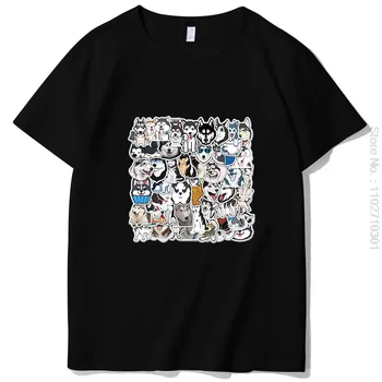 Милая собака Сибирский Хаски, забавные графические футболки, негабаритная футболка с коротким рукавом, Футболки, Топы, Летняя футболка с круглым вырезом, мужская одежда