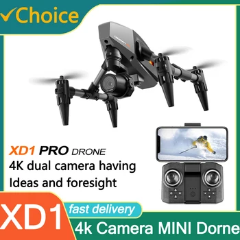 Мини-дрон XD1 4K, Дрон с камерой, Квадрокоптер, Дрон для позиционирования оптического потока, двухкамерный Дрон из сплава, Профессиональный Дрон