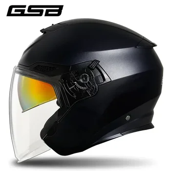 Мотоциклетный шлем GSB, мотоциклистский шлем с двойными линзами, полуперекрывающимися, персонализированный и легкий Four Seasons