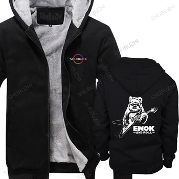 Мужская зимняя хлопковая теплая куртка, свободные топы, Новые толстые толстовки для мужчин от брендов EWOK И ROLLAVG, пальто с капюшоном, унисекс, толстовка