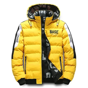 Мужская осенне-зимняя куртка с капюшоном, теплая удобная стеганая утолщенная пуховая куртка 2023, Новая двусторонняя одежда, Съемная кепка M-5XL