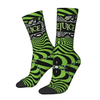 Мужские носки унисекс с 3D-принтом, дышащие теплые носки, забавные носки для съемочной группы фильма ужасов, QuerBurton Beetlejuice