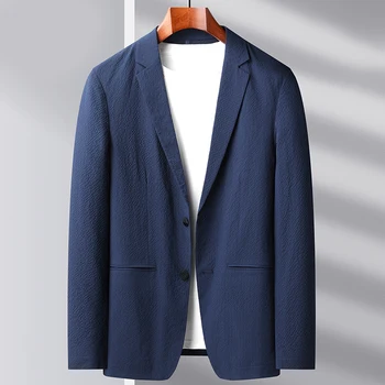 Мужской костюм 2023, Весенне-осенний новый легкий костюм, повседневное легкое деловое пальто