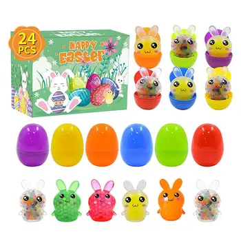 Мягкие пасхальные яйца, мягкие Пасхальные игрушки, 12шт, портативный маленький сенсорный мяч, мягкая сенсорная игрушка в виде кролика для детей и мальчиков