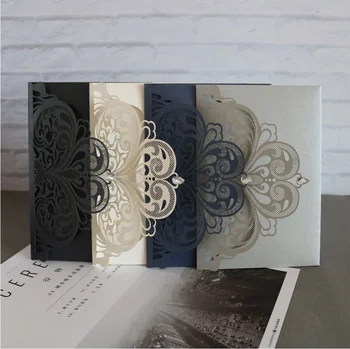 недавно поступившие Свадебные открытки-приглашения, самый продаваемый дизайн свадебных открыток с лазерной резкой