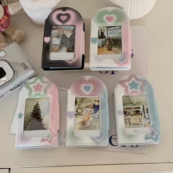 Новый милый фотоальбом Love Heart Star в Корейском стиле Y2K Idol Card Collect Book 3-дюймовые Открытки для хранения Kpop Канцелярские подарки