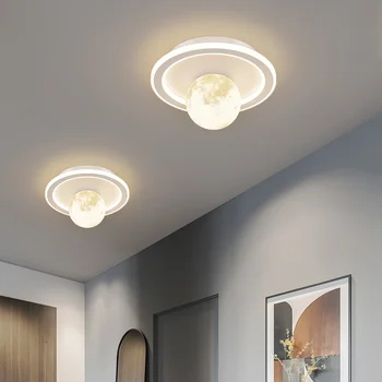 Новый светодиодный потолочный светильник для коридора, домашний белый Теплый декор для прохода, галереи, балкона, гардеробной, круглых светильников на крыльце