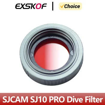 Объектив с фильтром для подводного плавания SJCAM SJ10 PRO, защитный красный фильтр для экшн-камеры SJCAM S10 Pro SJ10X