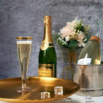 Одноразовые бокалы для шампанского, винные пластиковые бокалы для шампанского, коктейльные стаканчики для тостов, бокалы для шампанского, свадебная вечеринка