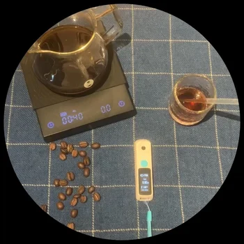 Оптовая продажа, Новый дизайн, IP67, Водонепроницаемый, 2-секундный результат, Портативный цифровой рефрактометр для кофе, измеритель TDS.