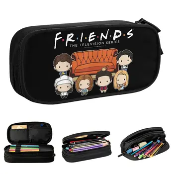 Пеналы с логотипом Creative Friends Chibi Couch Crew, пеналы для ТВ-шоу Friends, ручки для студенческих сумок, канцелярские принадлежности на молнии