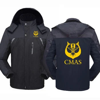 Подводное плавание CMAS 2023 Новая мужская Зимняя и осенняя ветровка из плотного хлопка, костюм для альпинизма, толстовки, пальто